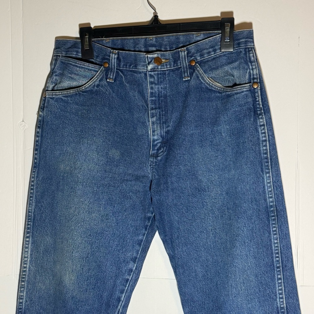 Wrangler Men's Straight Blue Jeans 33x34